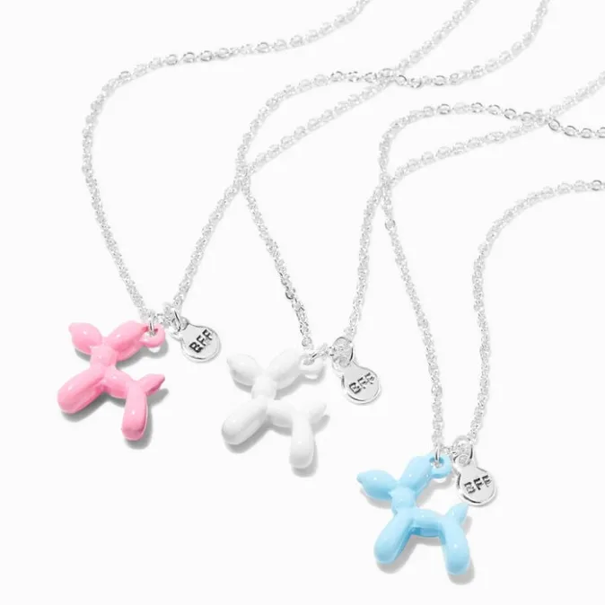 ICING Best Friends Balloon Animal Pendant Necklaces - 3 Pack