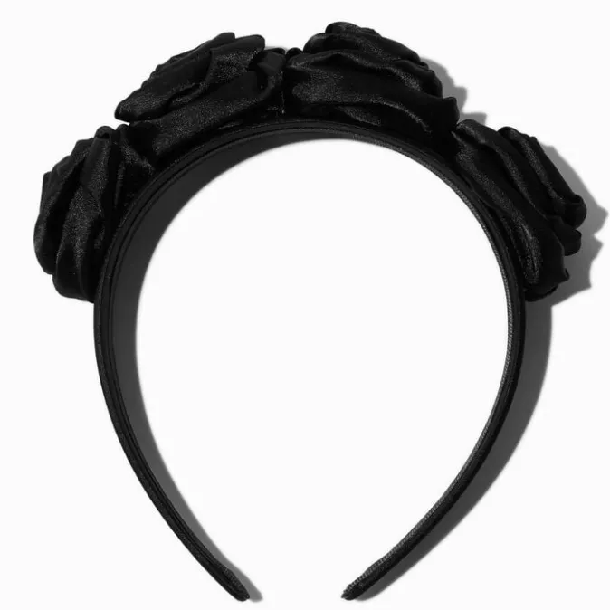 ICING Black Roses Flower Crown Headband