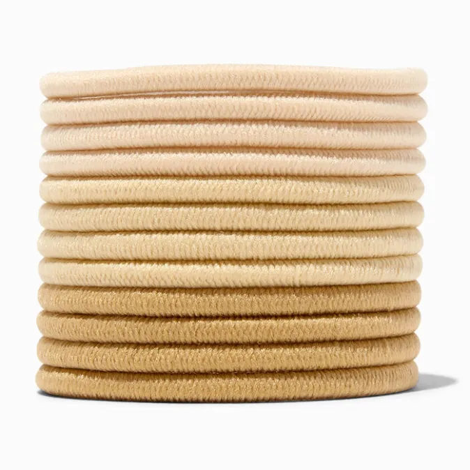 ICING Blonde Lurex Hair Ties - 12 Pack