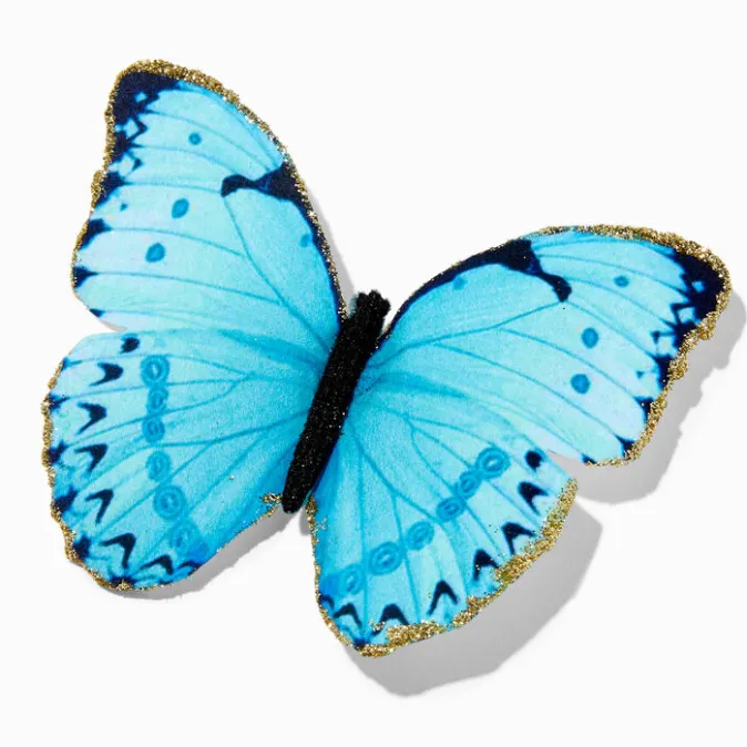 ICING Blue Butterfly Barrette Clip