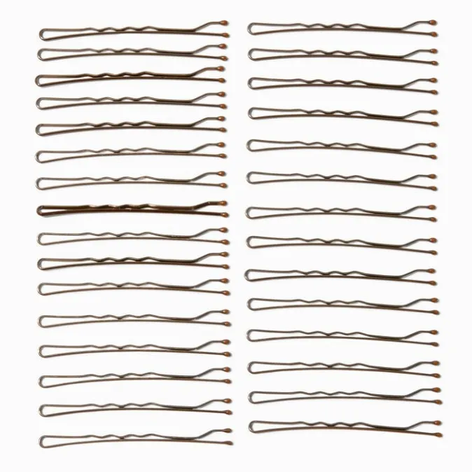 ICING Brown Large Basic Bobby Pins - 30 Pack
