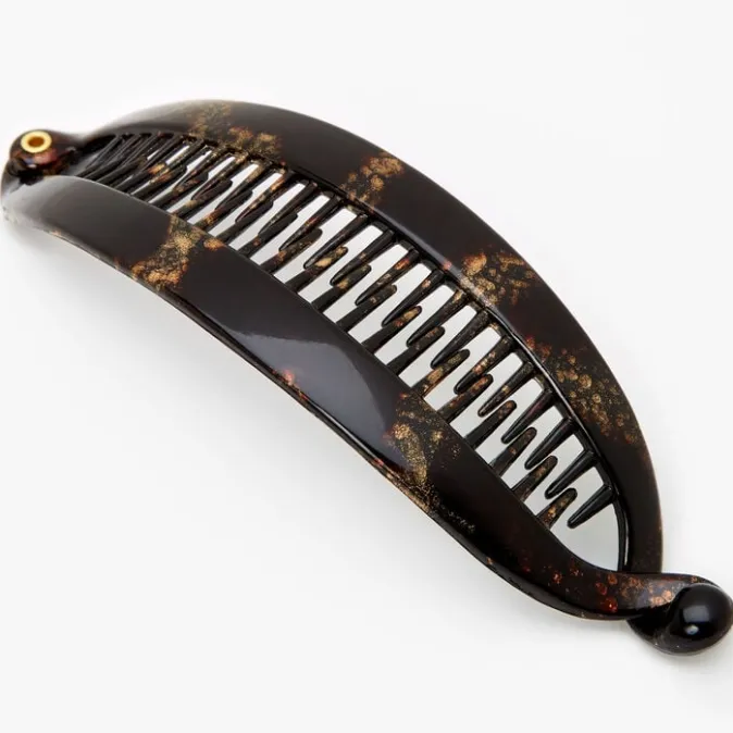 ICING Brown Oil Slick Banana Hair Claw