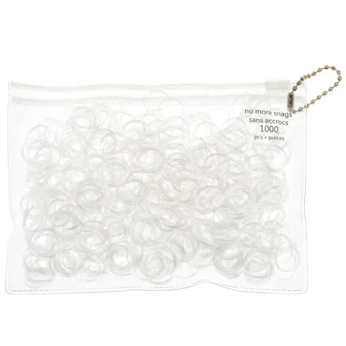 ICING Clear No More Snag Mini Hair Ties - 1,000 Pack