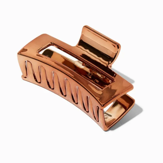 ICING Electro Bronze Medium Rectangle Hair Claw