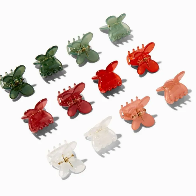 ICING Fall Colors Butterfly Hair Claws - 12 Pack