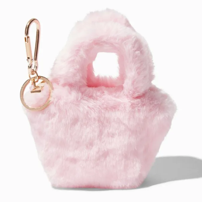 ICING Furry Pink Mini Tote Keychain