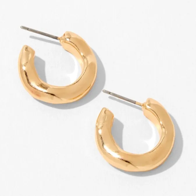 ICING Gold 20MM Molten Hoop Earrings