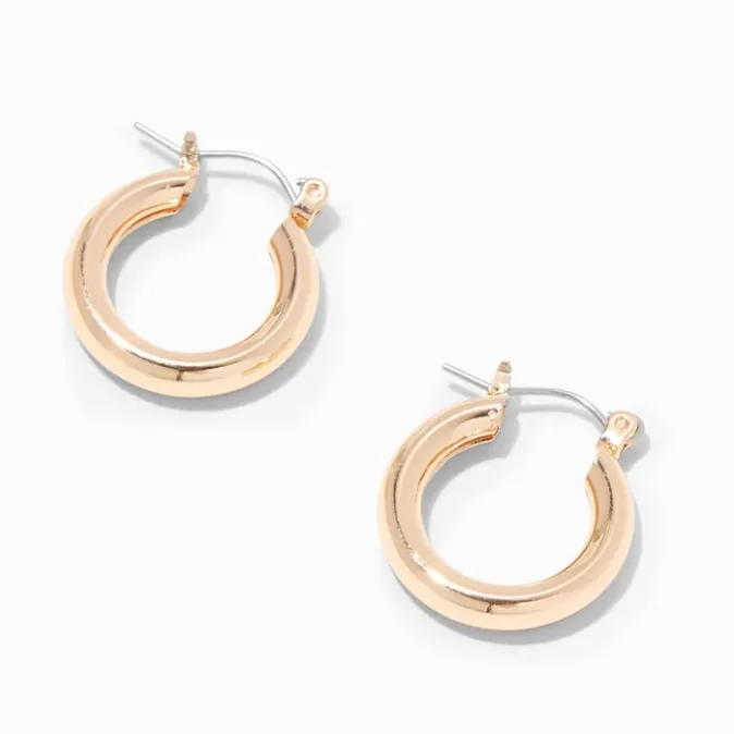 ICING Gold 20MM Tube Hoop Earrings