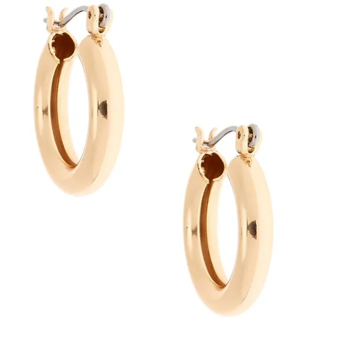 ICING Gold 20MM Tube Hoop Earrings
