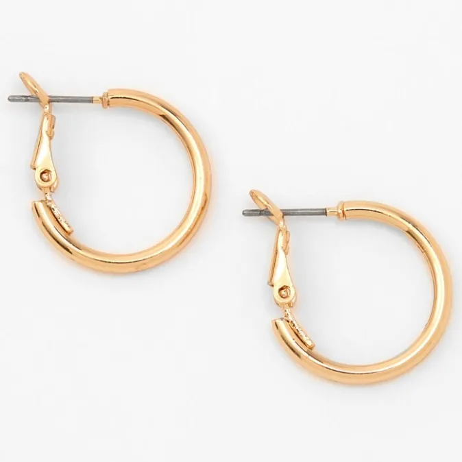ICING Gold 20MM Tube Hoop Earrings