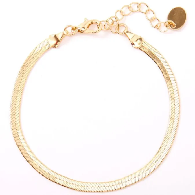 ICING Gold Simple Sleek Chain Bracelet