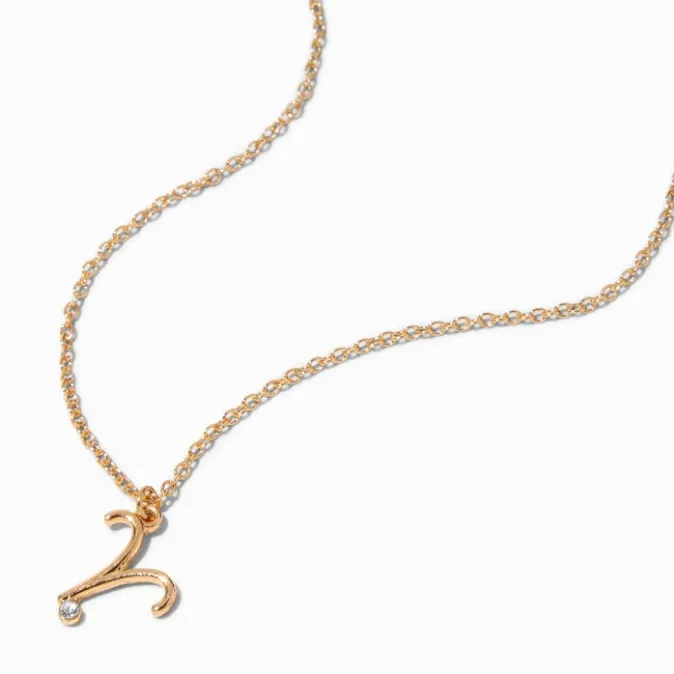 ICING Gold Zodiac Symbol Pendant Necklace - Aries
