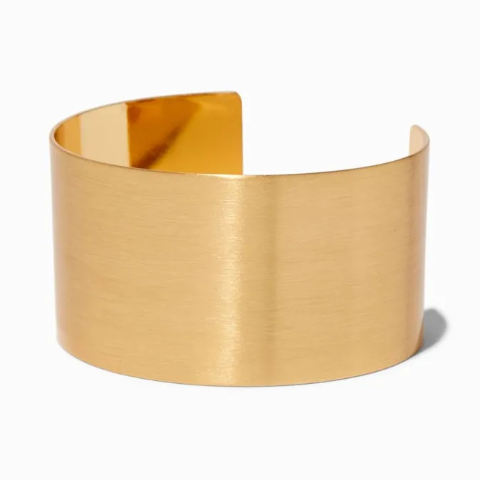 ICING Gold-tone Brushed Cuff Bracelet