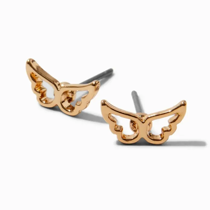ICING Gold-tone Butterfly Wings Stud Earrings