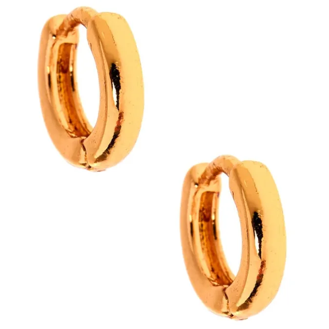 ICING Gold-tone 10MM Huggie Hoop Earrings