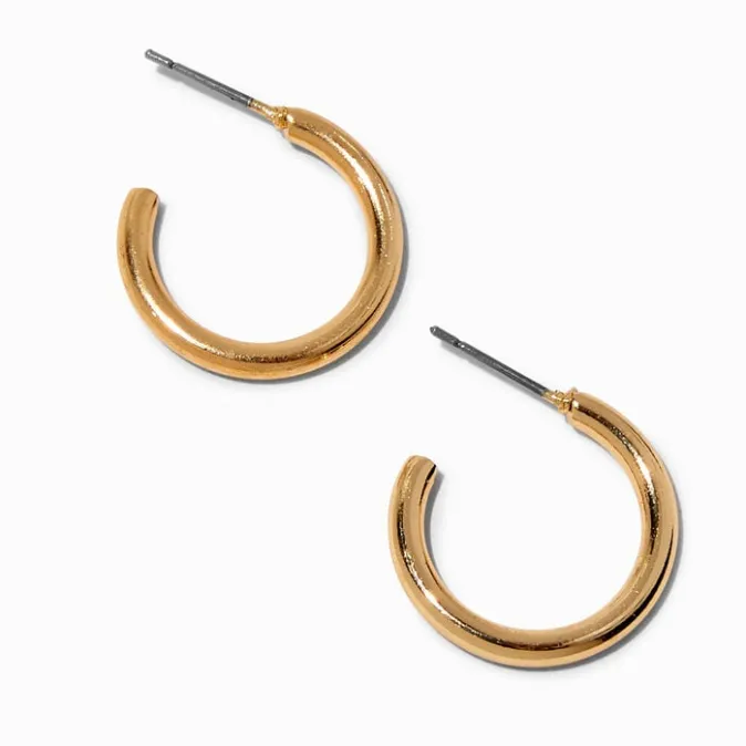 ICING Gold-tone 20MM Tubular Hoop Earrings