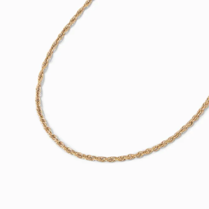 ICING Gold-tone Stainless Steel 3MM Rope Chain Necklace