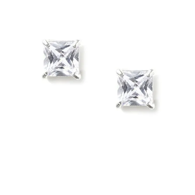 ICING Select Sterling Silver Cubic Zirconia Stud Earrings