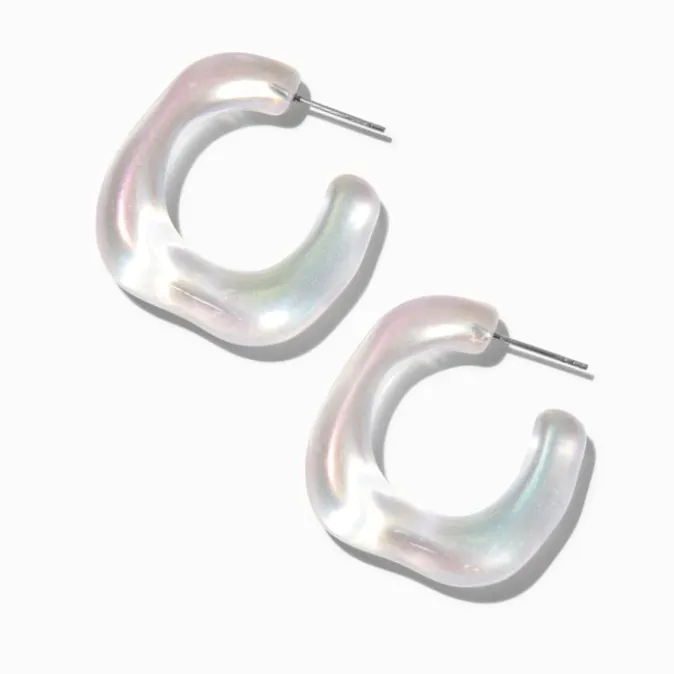 ICING Iridescent Mermaid Hoop Earrings