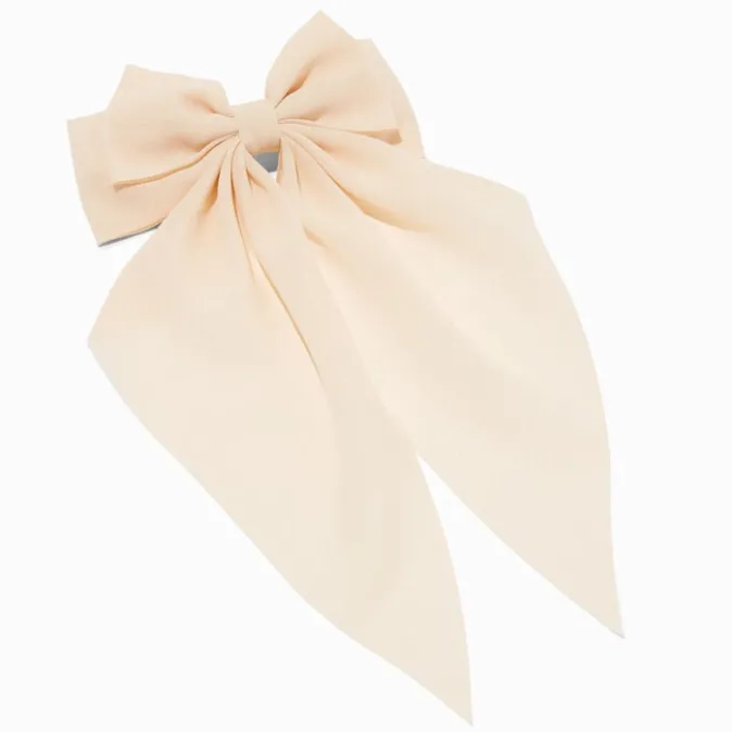 ICING Ivory Long Tail Hair Bow Clip