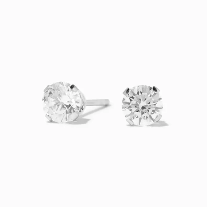 ICING 14kt White Gold 0.25 ct tw Laboratory Grown Diamond Studs Ear Piercing Kit with Ear Care Solution
