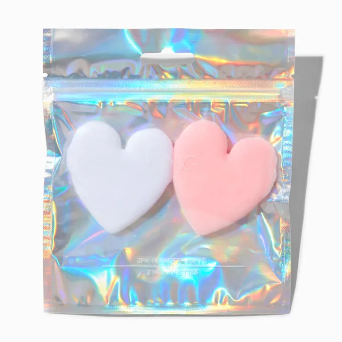 ICING Makeup Heart Powder Puffs - 2 Pack