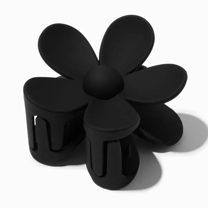 ICING Matte Black Medium Flower Hair Claw