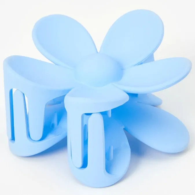 ICING Matte Blue Flower Hair Claw