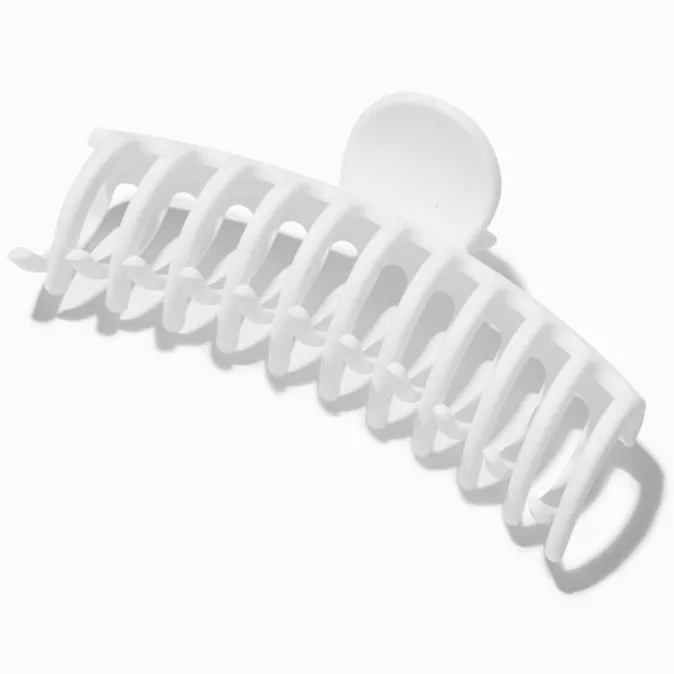 ICING Matte White Large Hair Claw