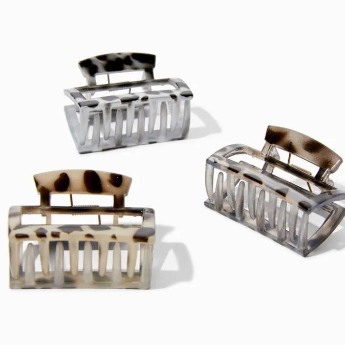 ICING Mixed Animal Print Hair Claws - 3 Pack