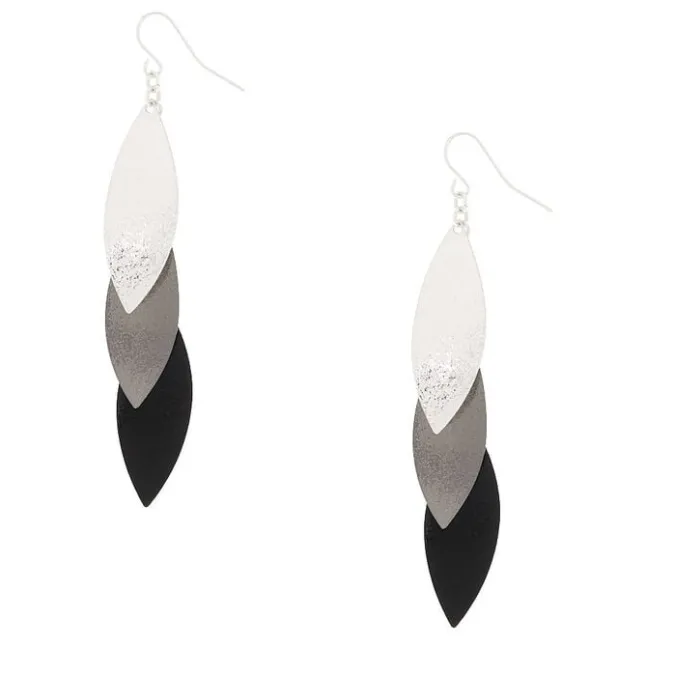 ICING Mixed Metal 3" Drop Earrings