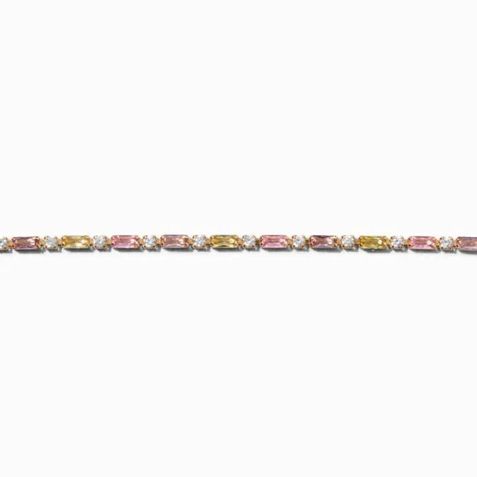 ICING Pastel Cubic Zirconia Choker Necklace
