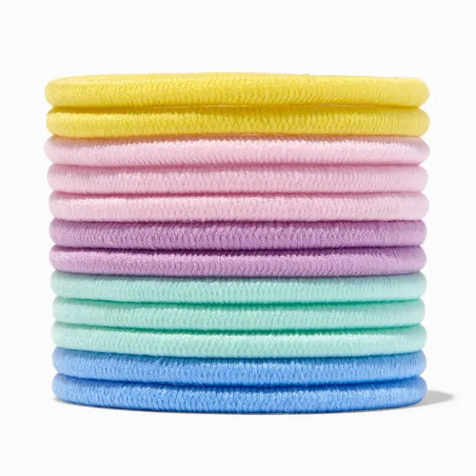ICING Pastel Lurex Hair Ties - 12 Pack