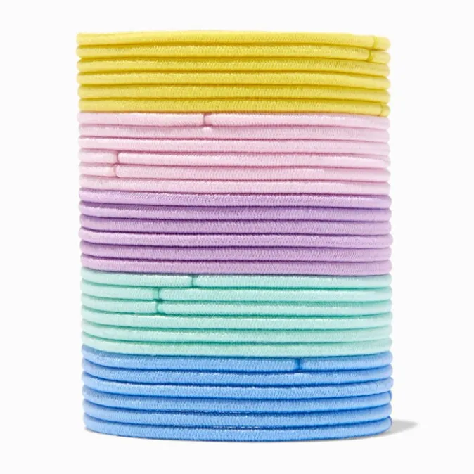 ICING Pastel Tone Lurex Hair Ties - 30 Pack