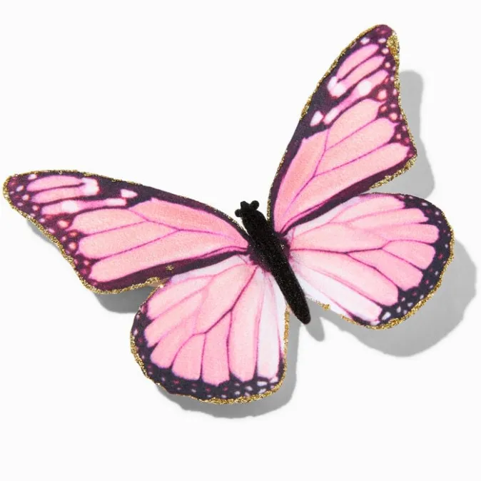 ICING Pink Butterfly Barrette Clip