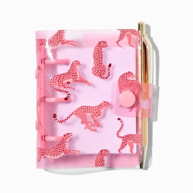 ICING Pink Cheetah Mini Journal