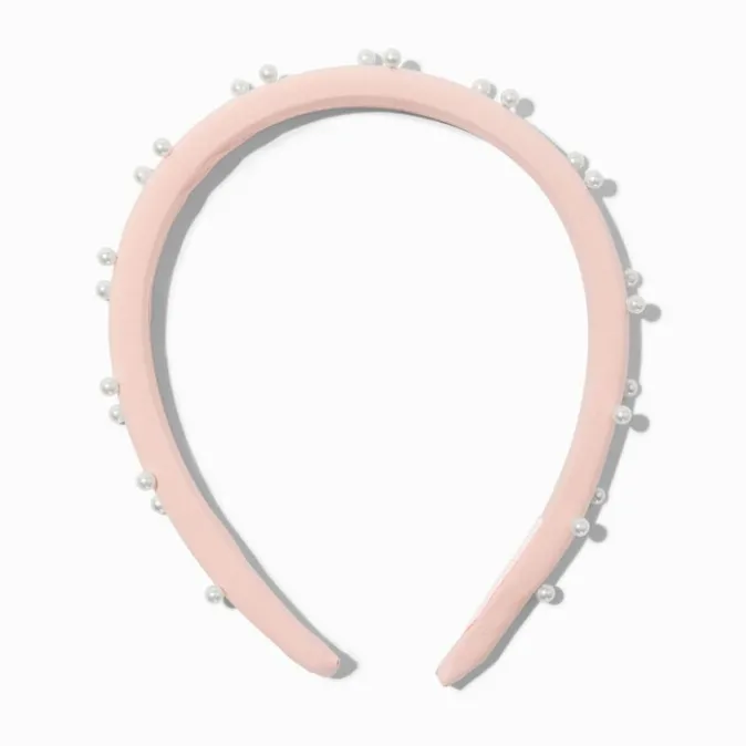ICING Pink Pearl Embellished Headband