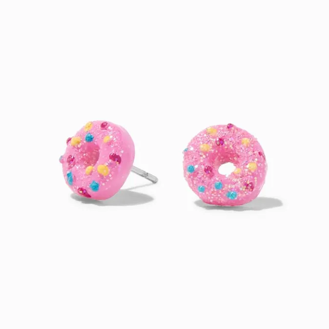 ICING Pink Sprinkles Donut Stud Earrings