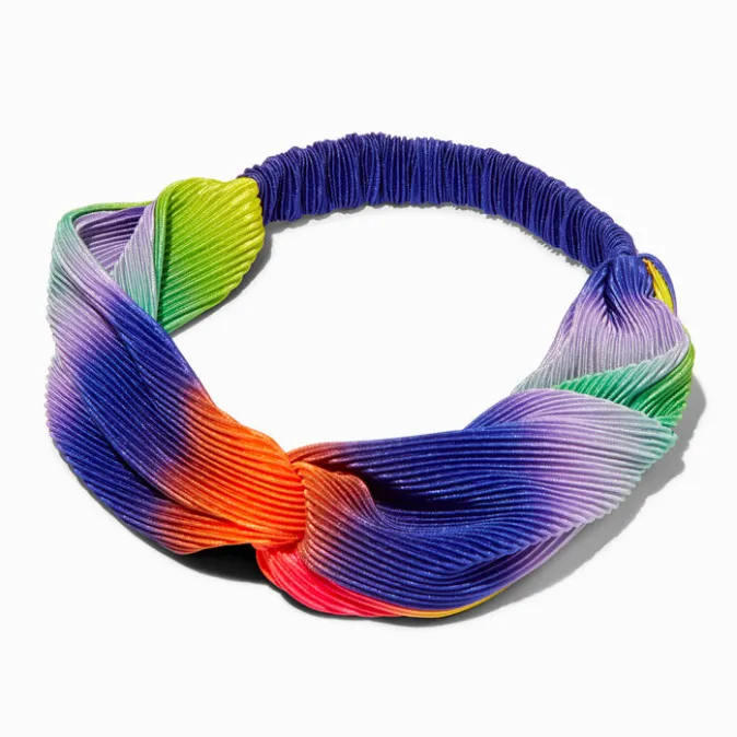 ICING Pleated Rainbow Twisted Headwrap
