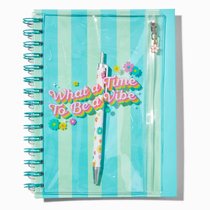 ICING "Vibe" Spiral Notebook with Pen Pouch