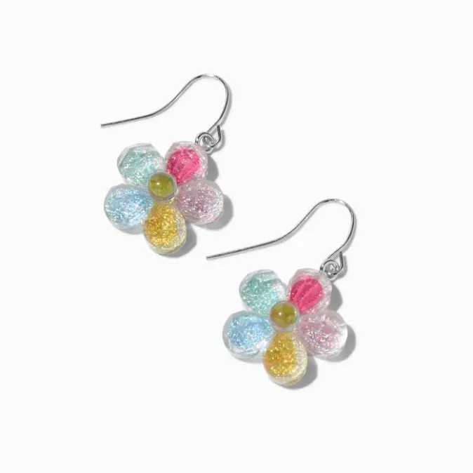 ICING Rainbow Daisy 1" Drop Earrings