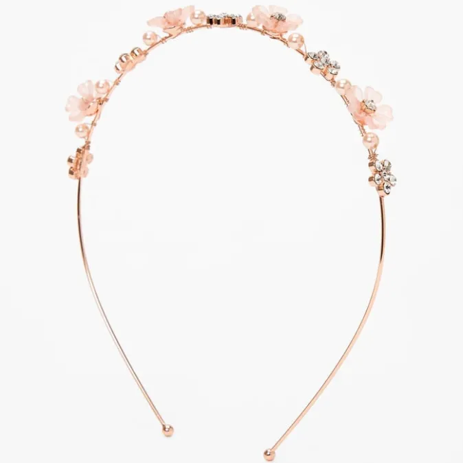 ICING Rose Gold Frosted Floral Headband