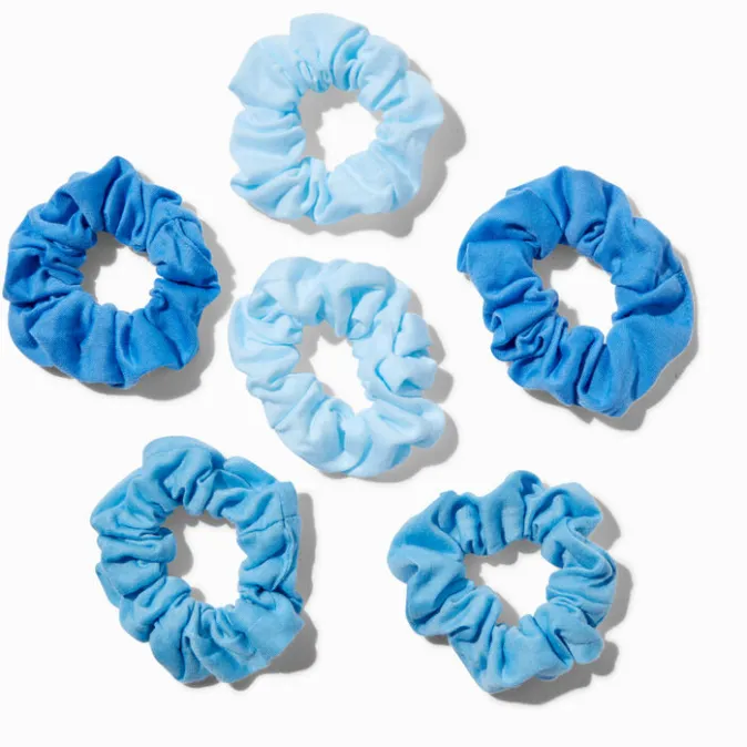 ICING Shades of Blue Hair Scrunchies - 6 Pack