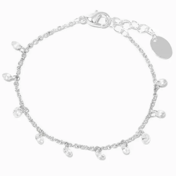 ICING Silver & Blue Confetti Charm Bracelet
