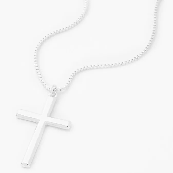 ICING Silver Cross Pendant Necklace