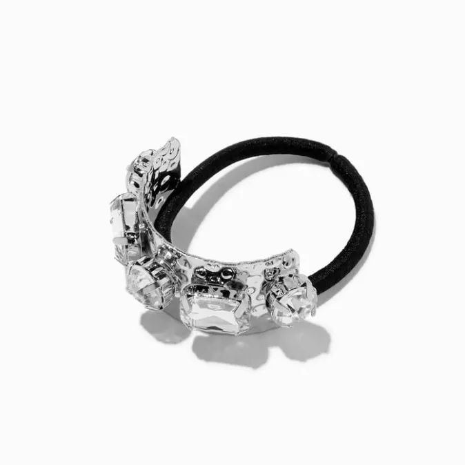 ICING Silver Jeweled Cuff Hair Tie