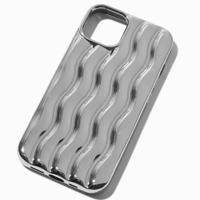 ICING Silver Waves Phone Case - Fits iPhone&reg; 13/14/15