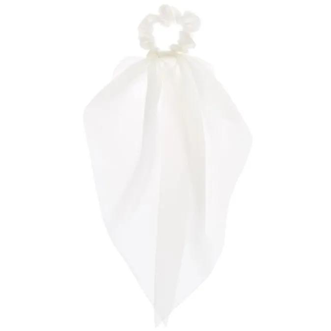 ICING Small Hair Scrunchie Scarf - White