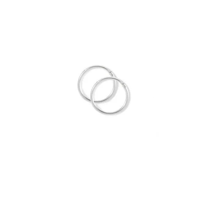 ICING Sterling Silver 12MM Hoop Earrings