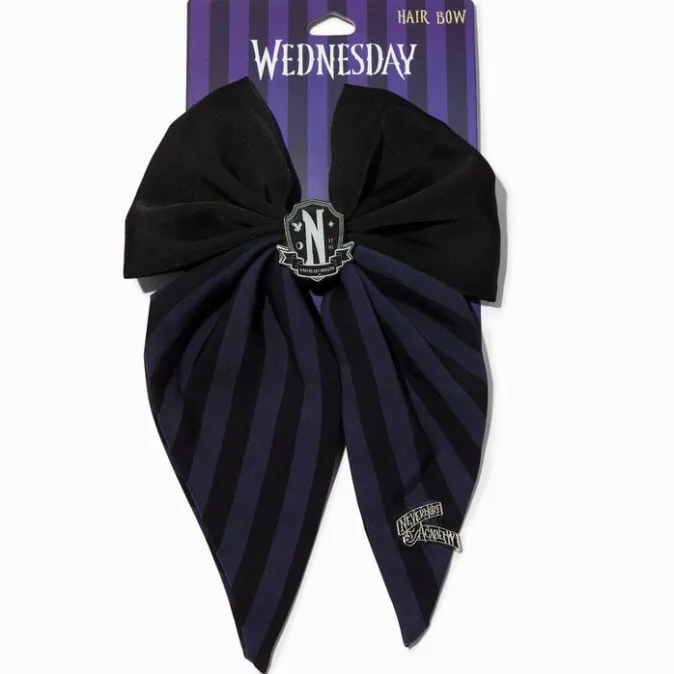 ICING Wednesday&trade; Black Logo Hair Bow